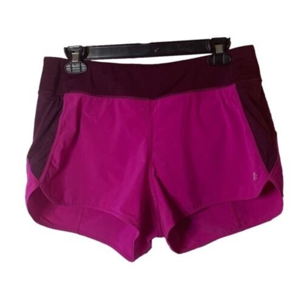 Athleta Track this Run Shorts | Size Medium | Magenta & Pink